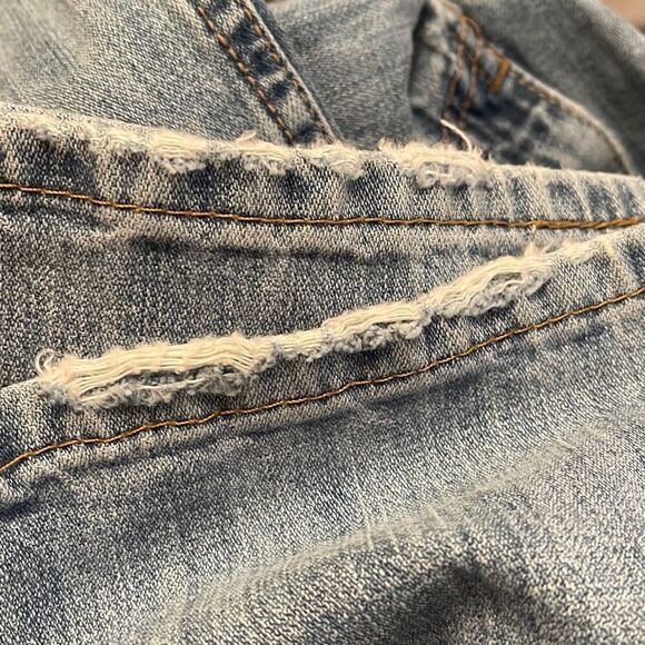 Levis Strauss Men Denim Pants Straight Jeans Acid Wash 32 x 30 - Picture 14 of 14